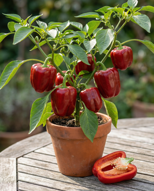 Sweet Pepper Seeds Redskin F1 Capsicum Annuum Annual Variety