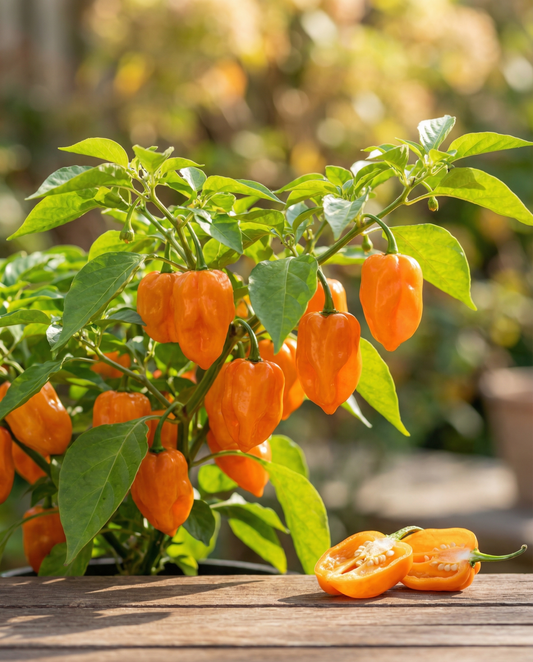 Habanero Pepper Seeds Capsicum Chinense Annual Orange Variety