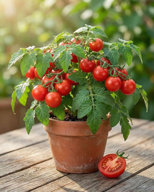 Dwarf Cherry Tomato Seeds Solanum Lycopersicum Tiny Tim Annual