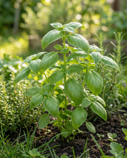 Sweet Basil Seeds Ocimum Basilicum Annual Large Leaved Variety