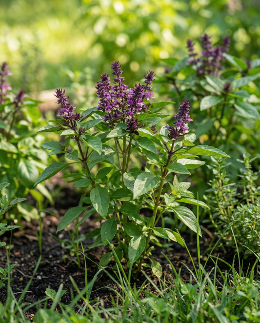 Basil Siam Queen Seeds Ocimum Basilicum Annual Herb