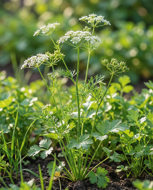 Coriander Seeds Coriandrum Sativum Annual Herb Large Seeded