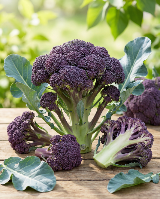 Broccoli Summer Purple Seeds Brassica Oleracea Annual Variety