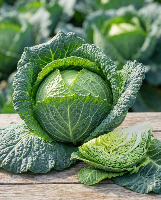 Savoy Cabbage Seeds Winterking 2 Brassica Oleracea Annual Variety