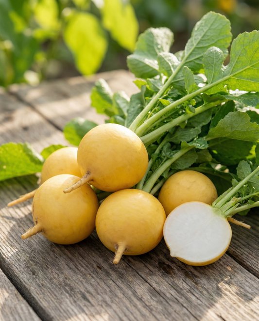 Radish Seeds Zlata Yellow Round Raphanus Sativus Annual