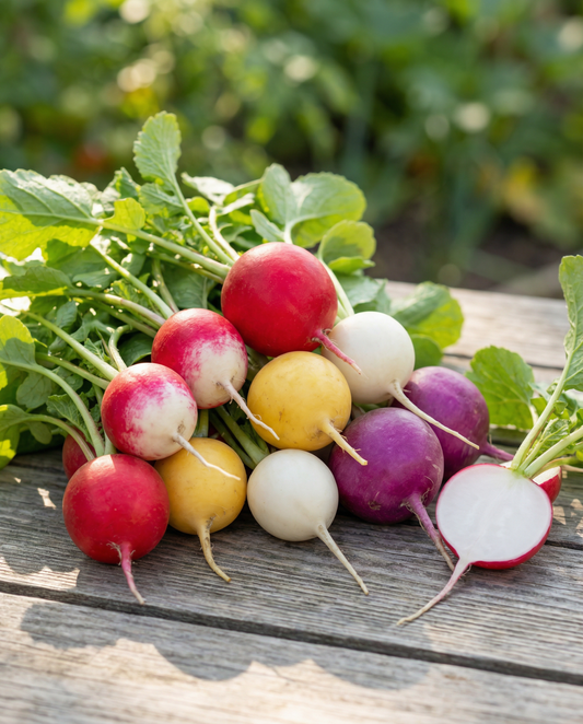 Radish Seeds Round Variety Mixture Raphanus Sativus Annual