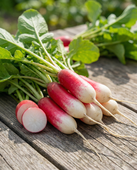 Radish French Breakfast Seeds Raphanus Sativus Annual Variety