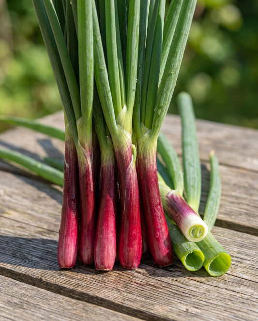 Red Ninja Spring Onion Seeds Allium Fistulosum Perennial