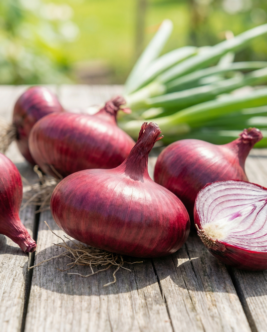 Onion Noordhollandse Bloedrode Seeds Allium Cepa Annual Variety