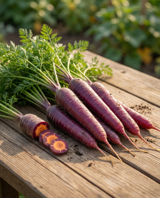 Summer Carrot Seeds Purple Sun F1 Daucus Carota Annual