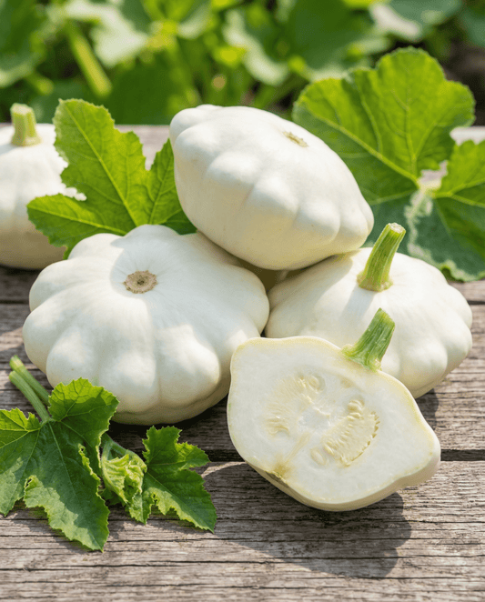 Custard White Squash Seeds Cucurbita Pepo Annual