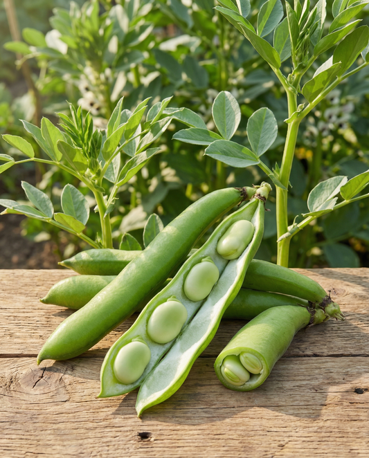 Broad Bean Seeds Witkiem Vicia Faba Annual Variety