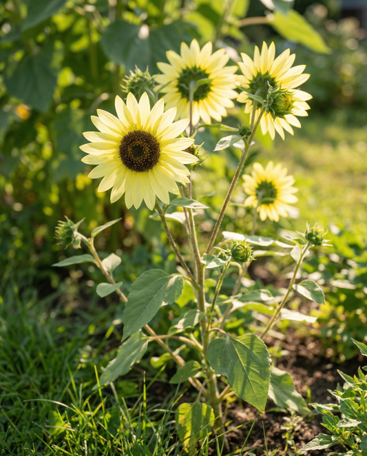 Sunflower Lemon Queen Seeds Helianthus Annuus Annual Flower