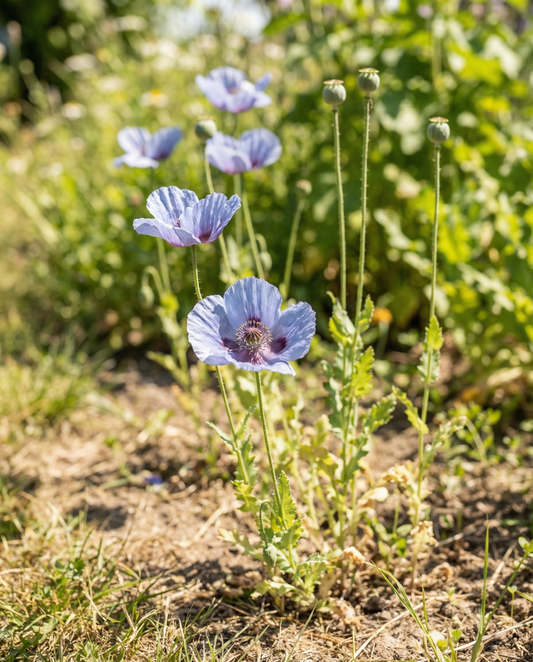 Poppy Flower Seeds Blue Annual Flowers 90 Cm Tall