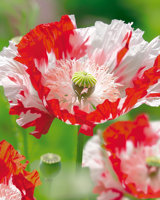 Poppy Danish Flag Seeds Annual Flower Variety Danish Flag