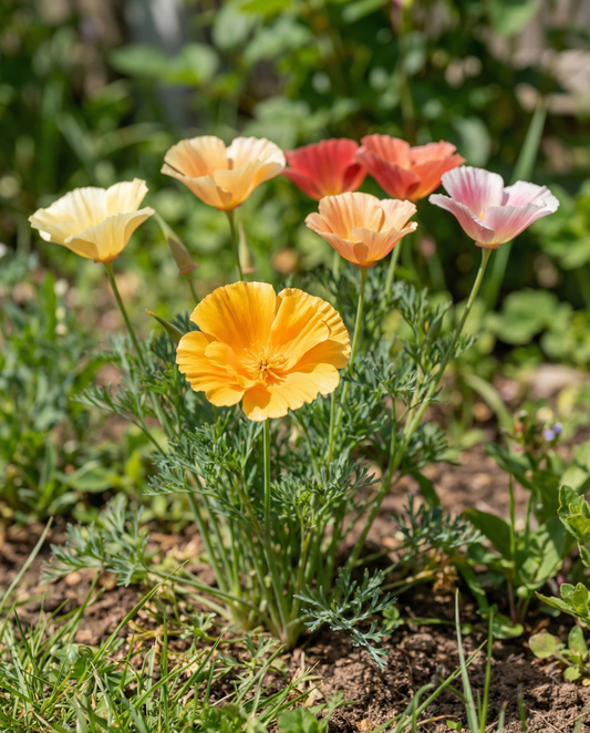 Eschscholzia Californica Seeds Annual Mixed Double Flowering Variety
