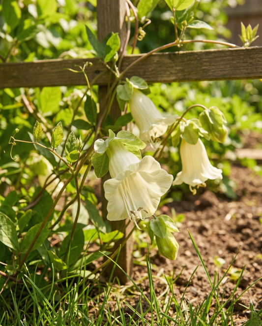 Cathedral Bells Seeds Cobaea Scandens Annual White Flowers Climber
