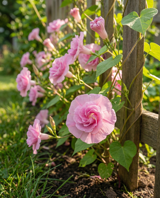 Climbing Flower Seeds Double Rose Annual Climber Pink Flowers