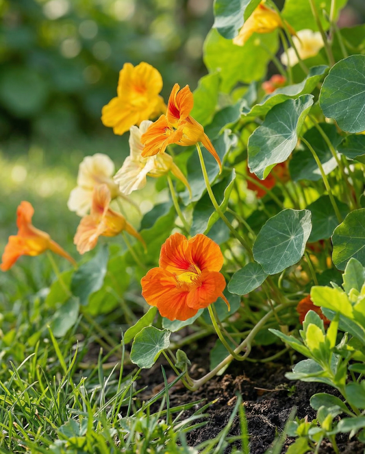 Nasturtium Jewel Of Africa Seeds Tropaeolum Majus Annual Climber