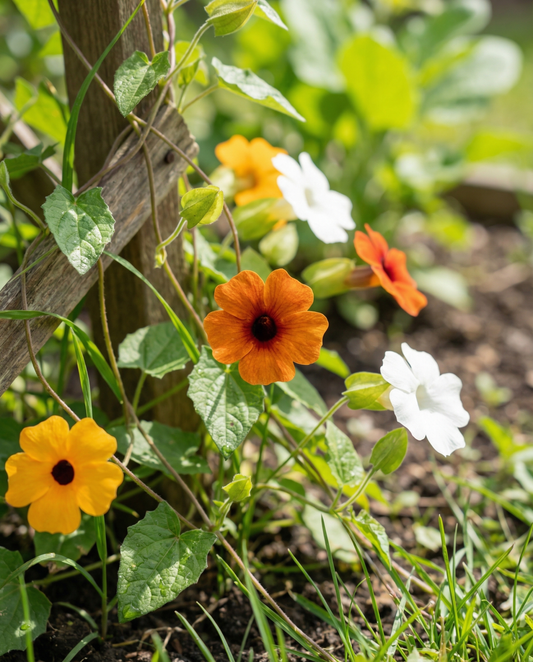 Black Eyed Susan Vine Seeds Thunbergia Alata Annual Mix