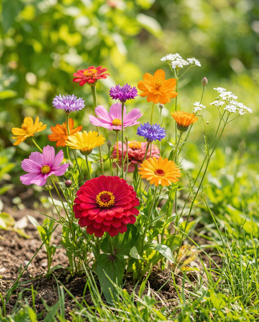 Picking Flowers Seeds Colourful Bouquet Mix Annual Cut Flowers