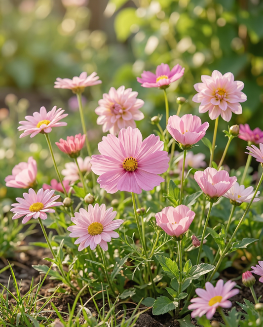 Summerflowers Pretty Pink Seeds Annual Flower Mix