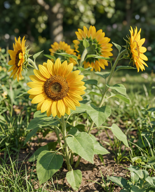 Sunflower Seeds Sunlit Helianthus Annuus Annual Bouquet Mix 75cm