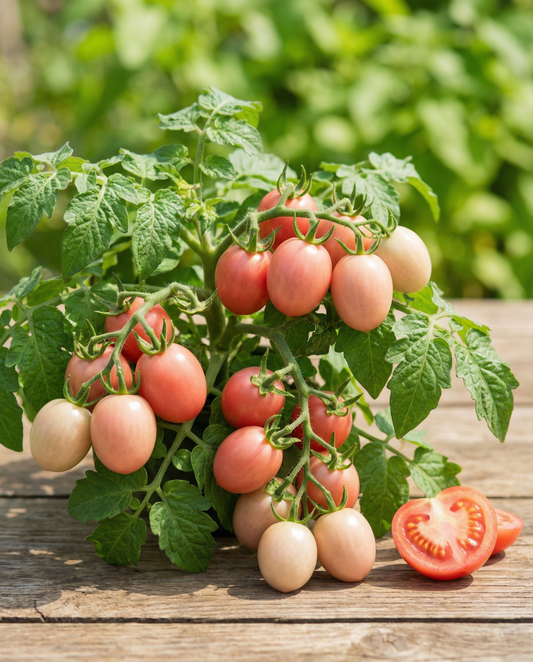Cocktail Tomato Seeds Pink Thai Egg Solanum Lycopersicum Annual