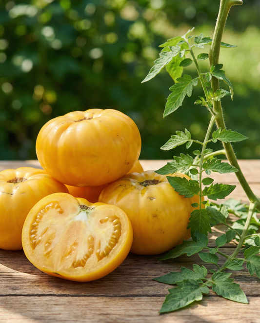 Beef Tomato Brandywine Yellow Seeds Solanum Lycopersicum Annual