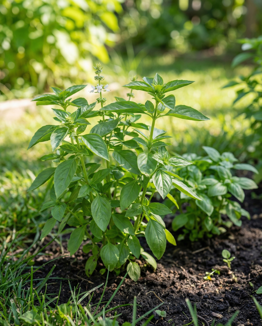 Lemon Basil Seeds Ocimum Basilicum Annual Herb Citrus Aroma