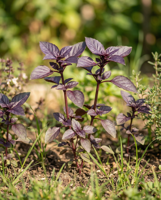 Basil Dark Opal Seeds Ocimum Basilicum Annual Herb Purple Leaf