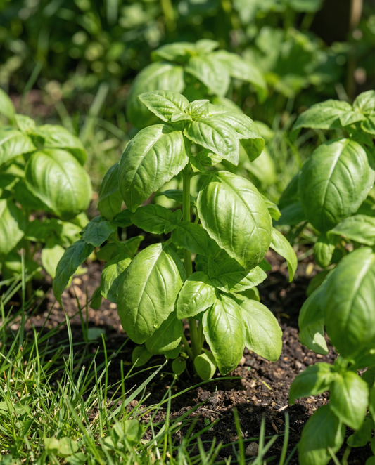 Napolitano Basil Seeds Ocimum Basilicum Annual Lettuce Leaved