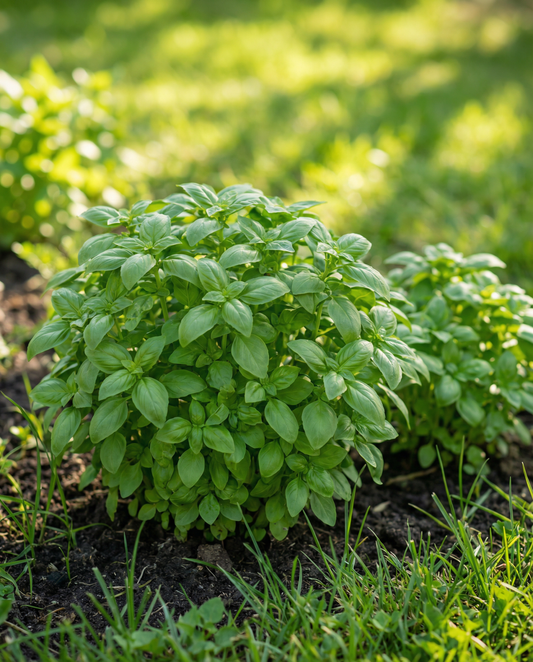 Basil Bush Ball Seeds Ocimum Basilicum Annual Herb