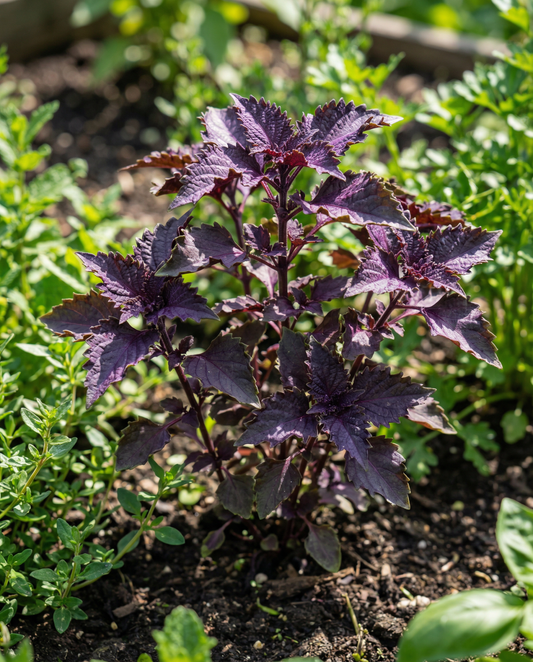 Purple Ruffles Basil Seeds Ocimum Basilicum Annual Herb