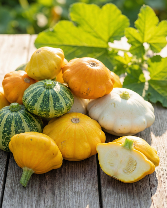 Patisson Seeds Cucurbita Pepo Colour Mix Annual Scallopini