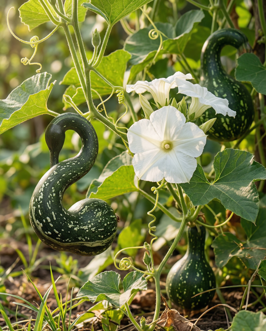 Speckled Swan Gourd Seeds Lagenaria Siceraria Annual Ornamental