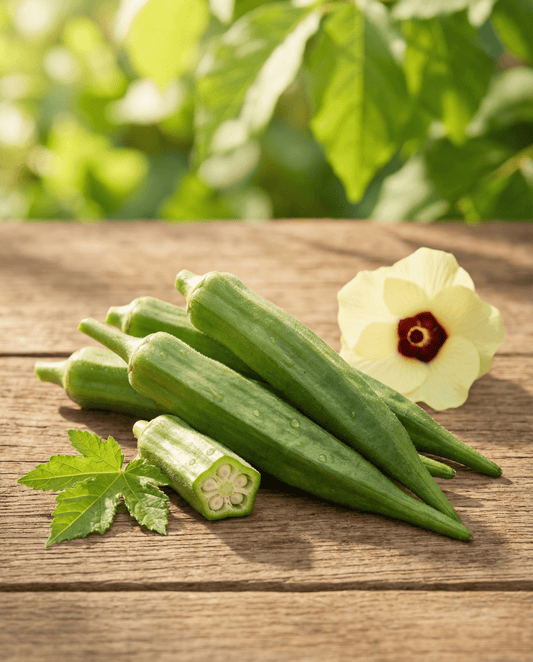 Okra Seeds Clemson Spineless Abelmoschus Esculentus Annual Vegetable Heirloom