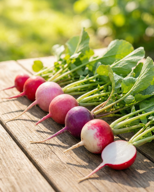 Radish Seed Tape Round Mix Raphanus Sativus Vegetables