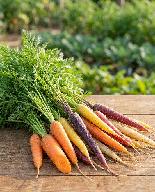 Carrot Seed Tape Daucus Carota Annual Rainbow Mix