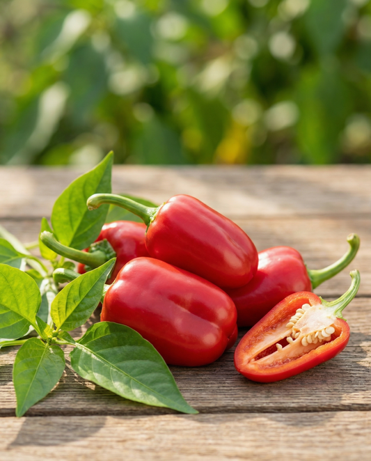 Snack Paprika Seeds Capsicum Annuum Annual Snacking Red Mini Pepper