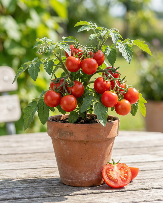 Pot Tomato Gourmandise Red Seeds Solanum Lycopersicum Annual Cherry Tomato