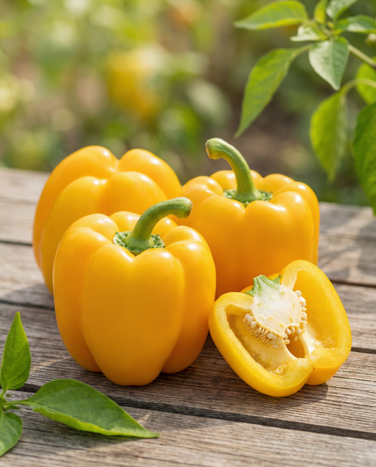 Sweet Pepper Seeds Capsicum Annuum Giallo D Asti Yellow Variety