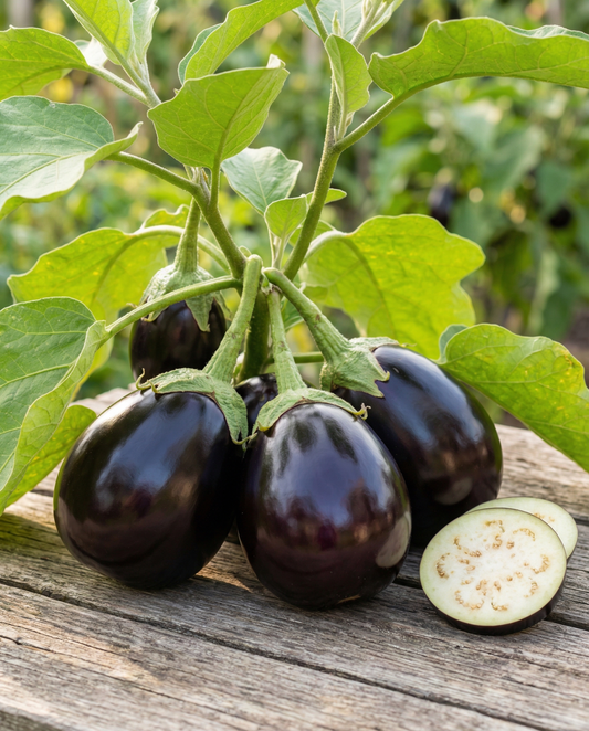 Eggplant Black Beauty Seeds Solanum Melongena Vegetable