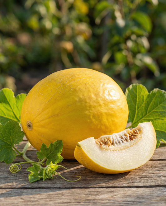 Yellow Winter Melon Seeds Cucumis Melo Annual Variety Giallo Inverno