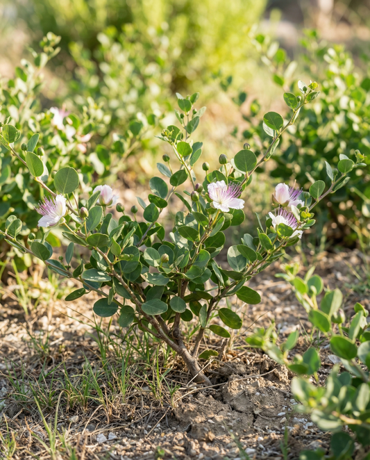 Capers Seeds Capparis Spinosa Perennial Herb