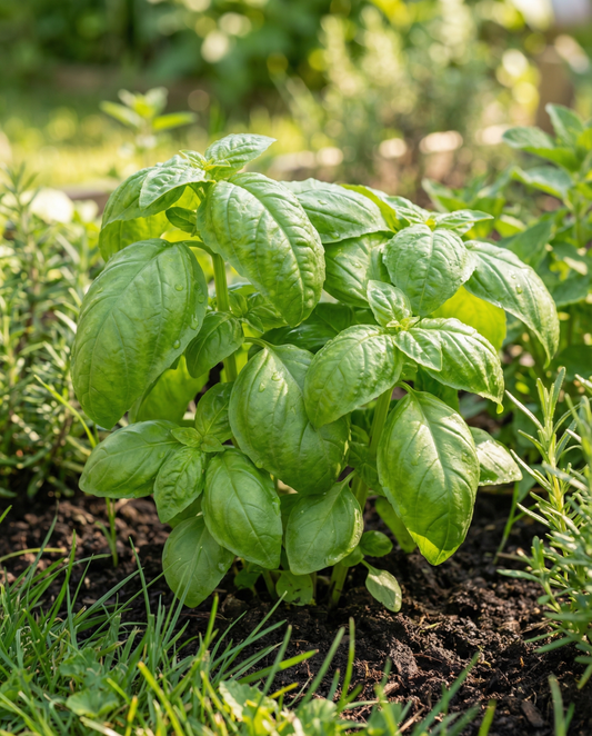Basil Bolloso Napoletano Seeds Ocimum Basilicum Annual Herb