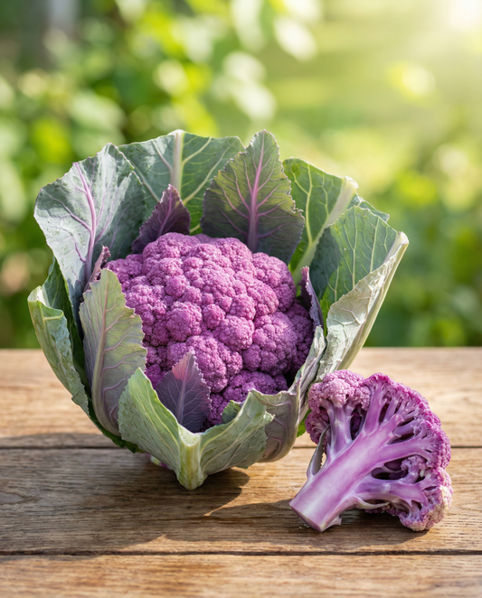 Cauliflower Seeds Sicily Violetto Brassica Oleracea Early Variety