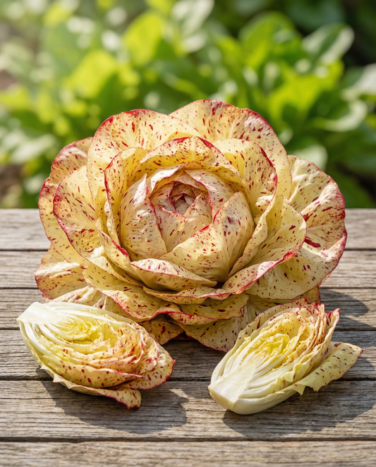 Castelfranco Chicory Seeds Cichorium Intybus Variegata Late Variety