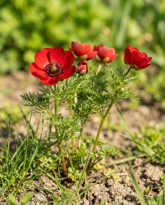 Pheasant's Eye Seeds Adonis Aestivalis Annual Flower Red Blooms