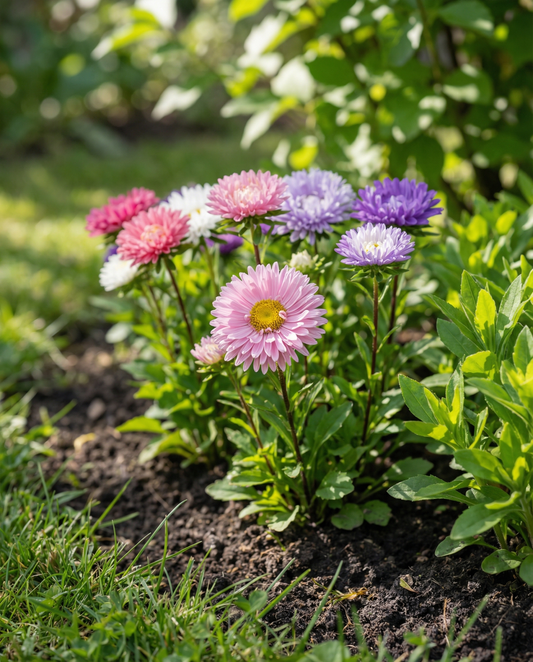 Aster Dwarf Waldersee Seeds Callistephus Chinensis Annual